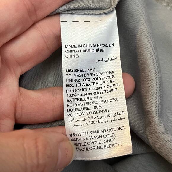 White House Black Market Metallic Party Dress Size 14 Cowl Neck Ruched Holiday - Picture 10 of 11